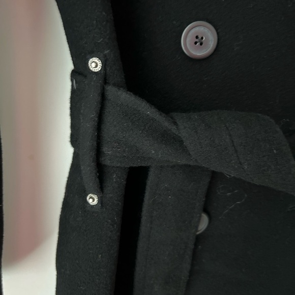 UWN wool cashmere belted long coat - Picture 10 of 12